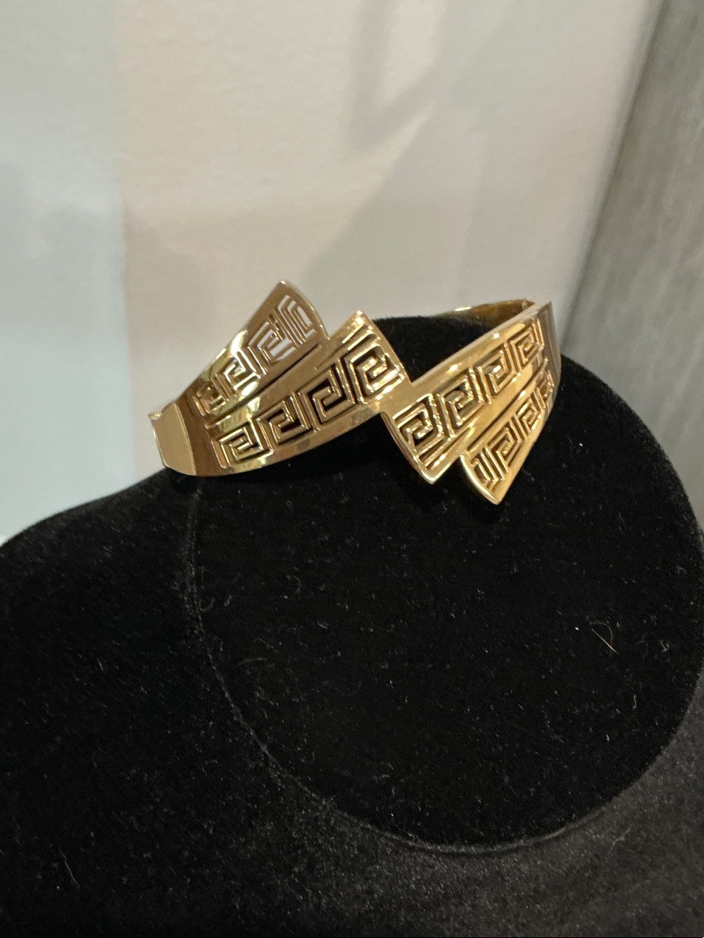 Gold Greek Key Cuff Bracelet - Women Jewelry